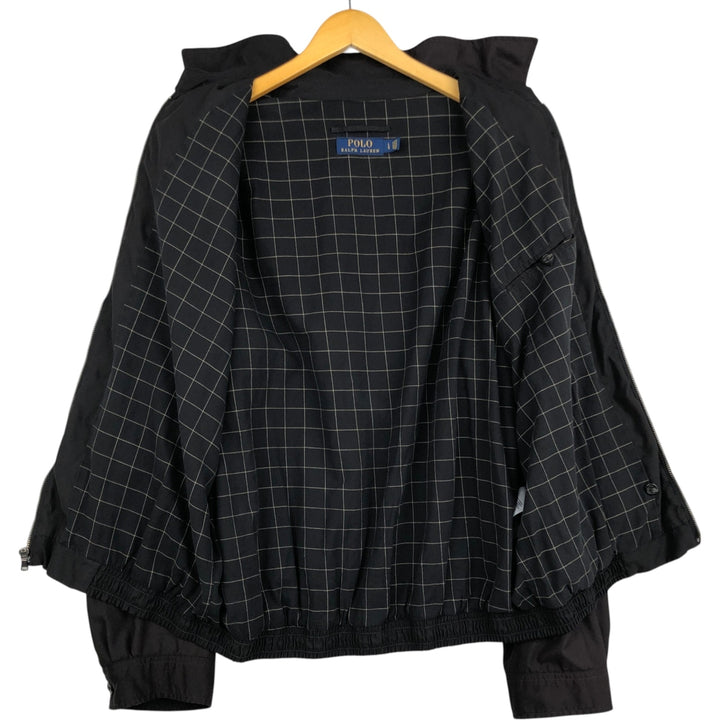 Ralph Lauren POLO RALPH LAUREN Swing Top Sports Jacket Men's L size polyester black type Vintage Second Hand