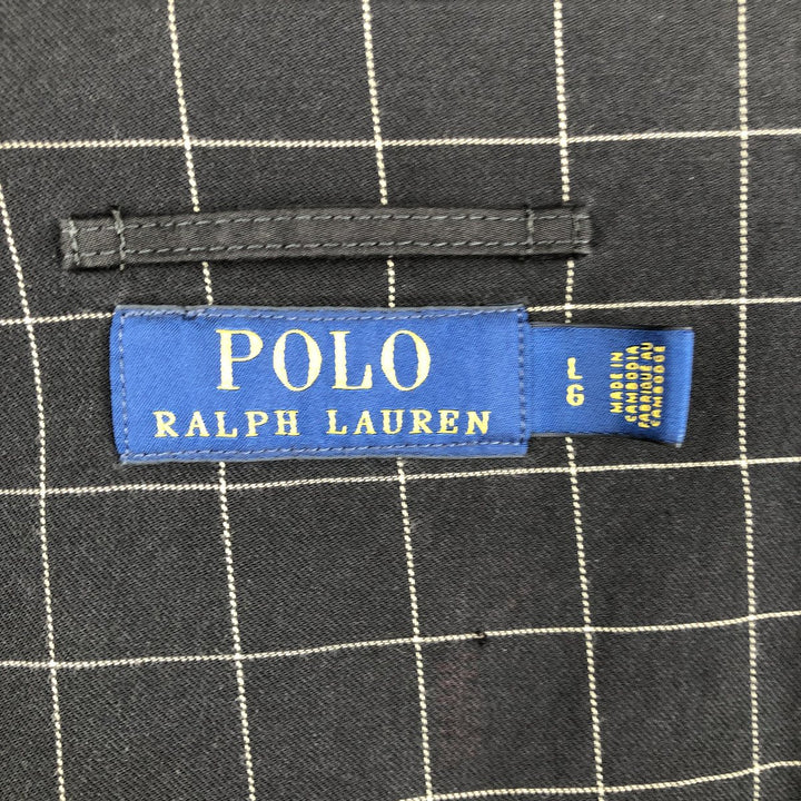 Ralph Lauren POLO RALPH LAUREN Swing Top Sports Jacket Men's L size polyester black type Vintage Second Hand
