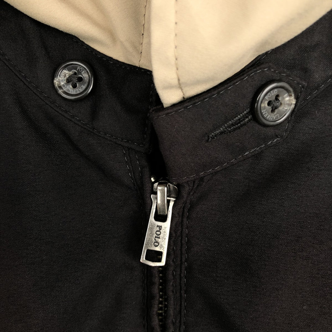 Ralph Lauren POLO RALPH LAUREN Swing Top Sports Jacket Men's L size polyester black type Vintage Second Hand