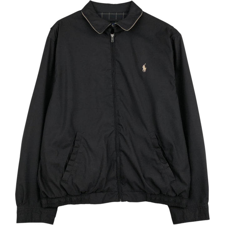 Ralph Lauren POLO RALPH LAUREN Swing Top Sports Jacket Men's L size polyester black type Vintage Second Hand