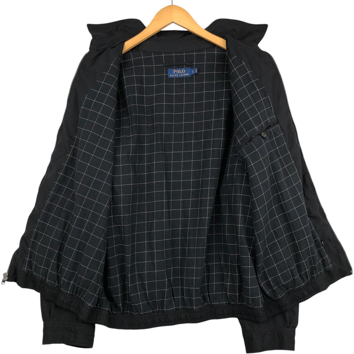 Ralph Lauren POLO RALPH LAUREN Swing Top Sports Jacket Men's L size polyester black type Vintage Second Hand