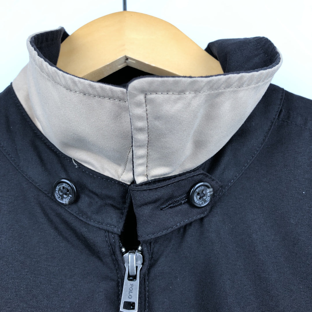 Ralph Lauren POLO RALPH LAUREN Swing Top Sports Jacket Men's L size polyester black type Vintage Second Hand