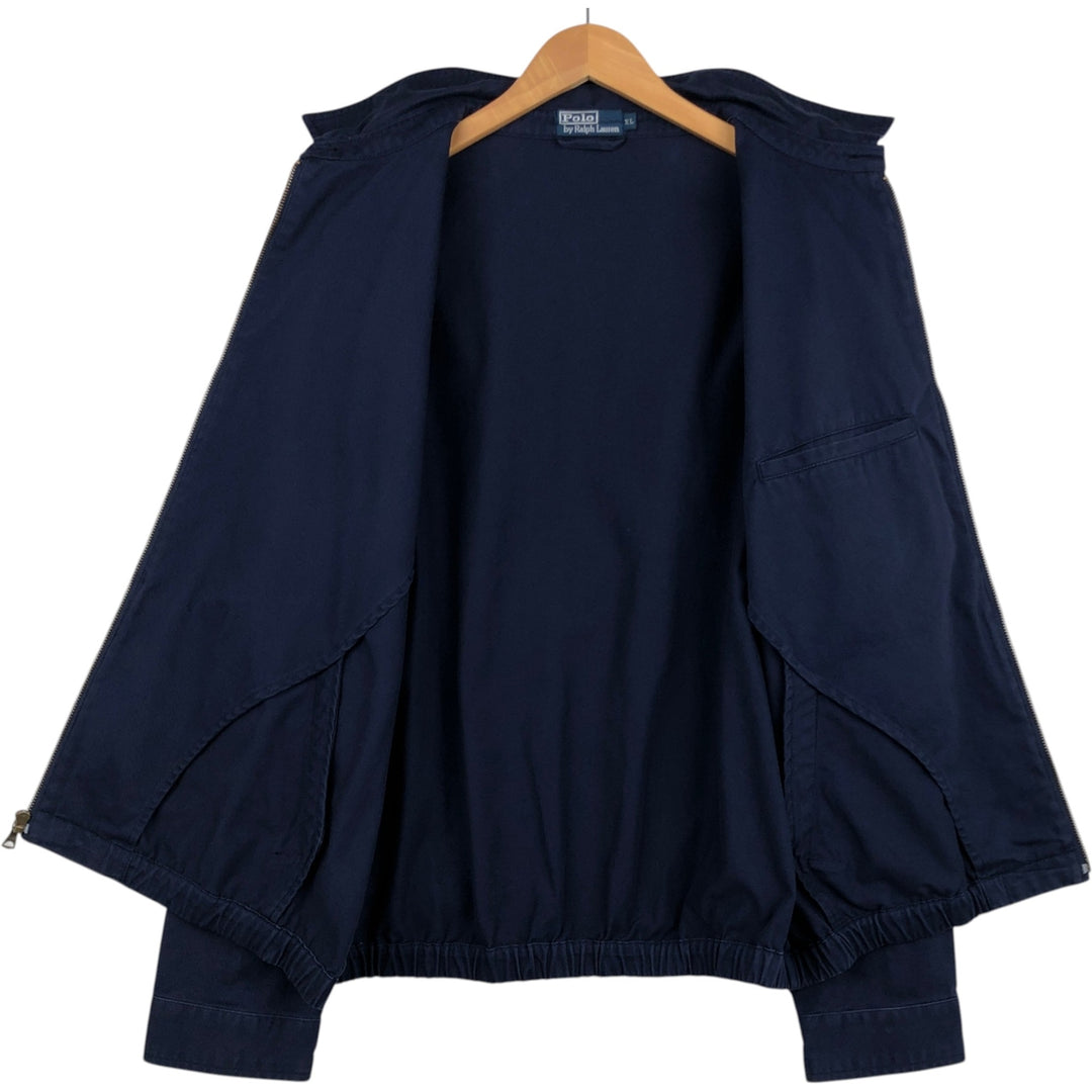 Ralph Lauren POLO by Ralph Lauren Swing Top Sports Jacket Men's XL cotton navy blue type Vintage Second Hand