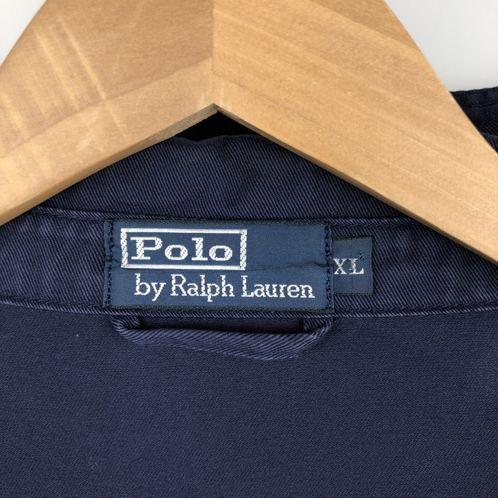 Ralph Lauren POLO by Ralph Lauren Swing Top Sports Jacket Men's XL cotton navy blue type Vintage Second Hand
