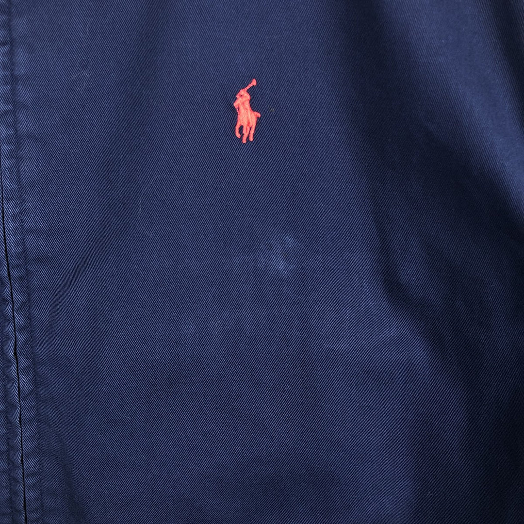 Ralph Lauren POLO by Ralph Lauren Swing Top Sports Jacket Men's XL cotton navy blue type Vintage Second Hand