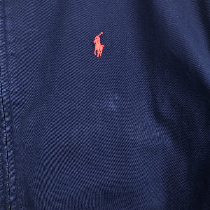 Ralph Lauren POLO by Ralph Lauren Swing Top Sports Jacket Men's XL cotton navy blue type Vintage Second Hand