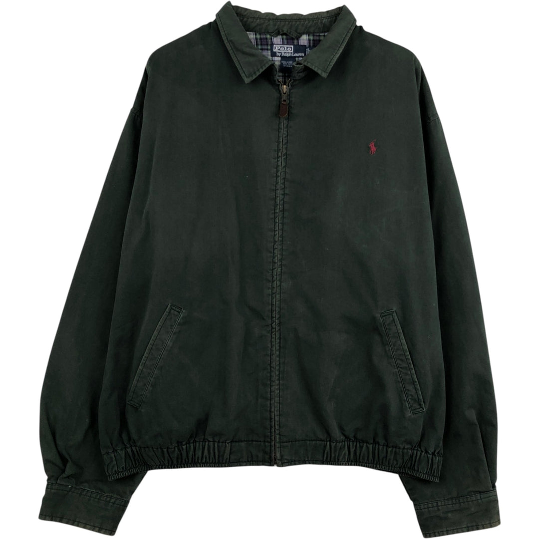 Ralph Lauren POLO by Ralph Lauren Swing Top Sports Jacket Men's XXL cotton Green type dark green Vintage Second Hand