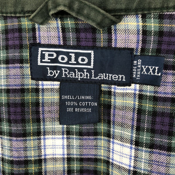 Ralph Lauren POLO by Ralph Lauren Swing Top Sports Jacket Men's XXL cotton Green type dark green Vintage Second Hand