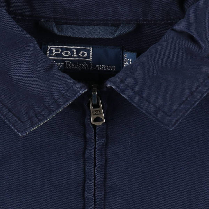 Ralph Lauren POLO by Ralph Lauren Swing Top Sports Jacket Men's XL cotton navy blue type Vintage Second Hand