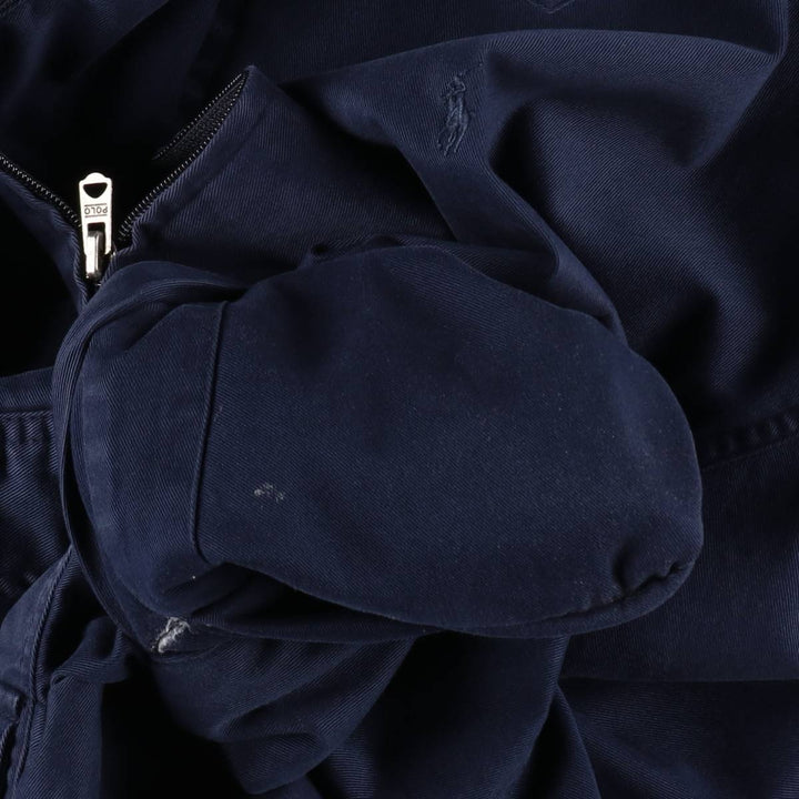 Ralph Lauren POLO by Ralph Lauren Swing Top Sports Jacket Men's XL cotton navy blue type Vintage Second Hand