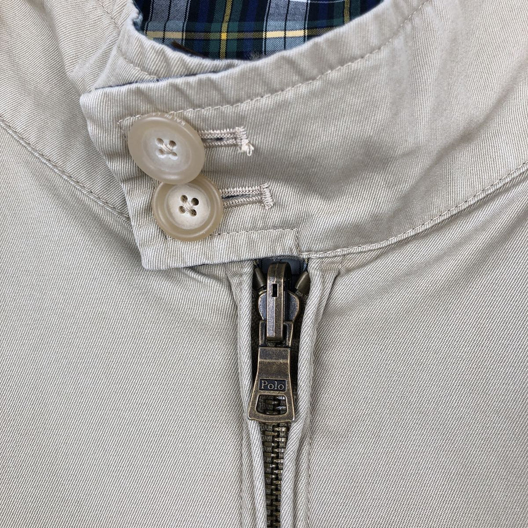 Ralph Lauren POLO RALPH LAUREN Check Pattern Reversible Harrington Jacket Swing Top Men's XL Equivalent cotton navy blue type Vintage Second Hand