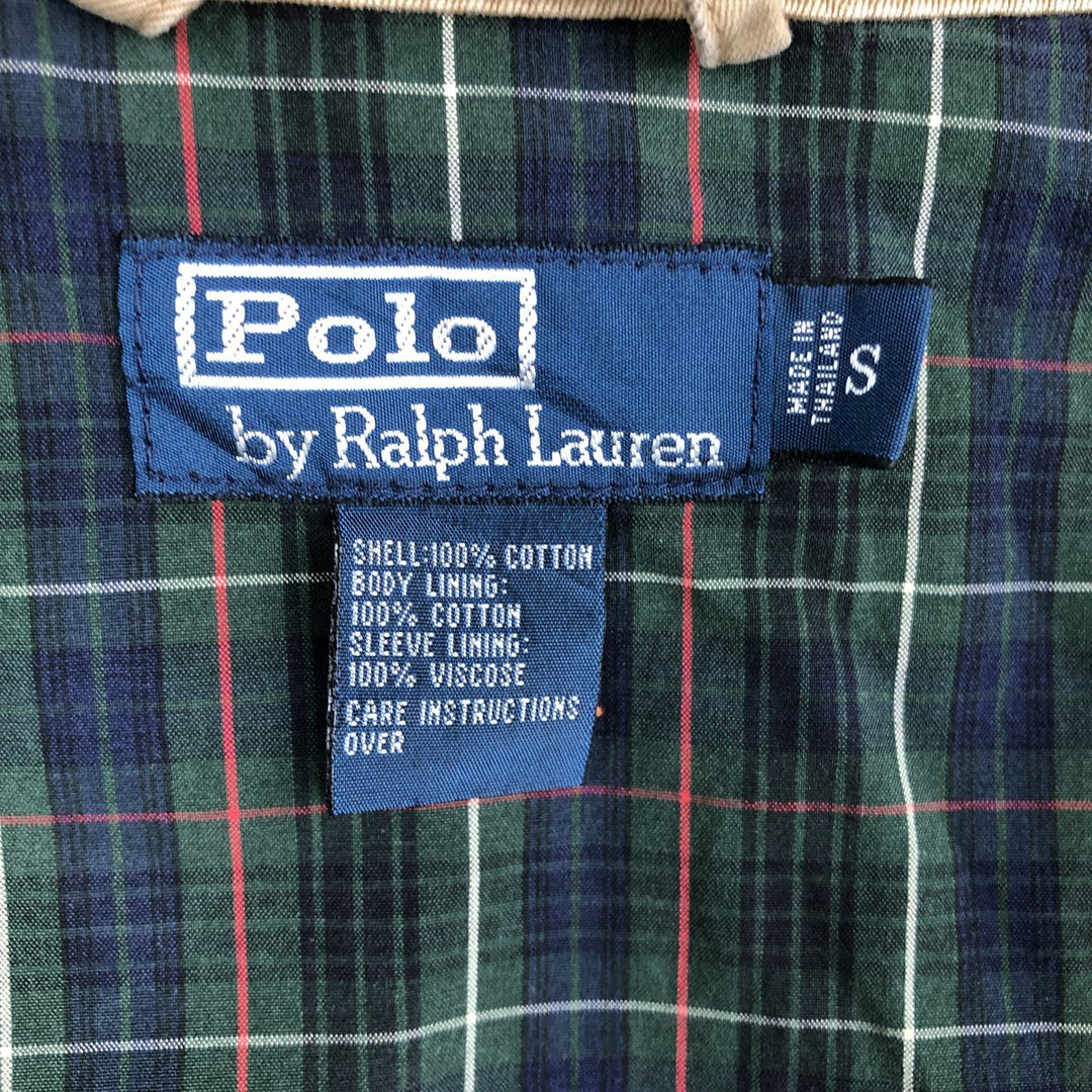 Ralph Lauren POLO by Ralph Lauren Swing Top Sports Jacket Men's S cotton beige type brown Vintage Second Hand