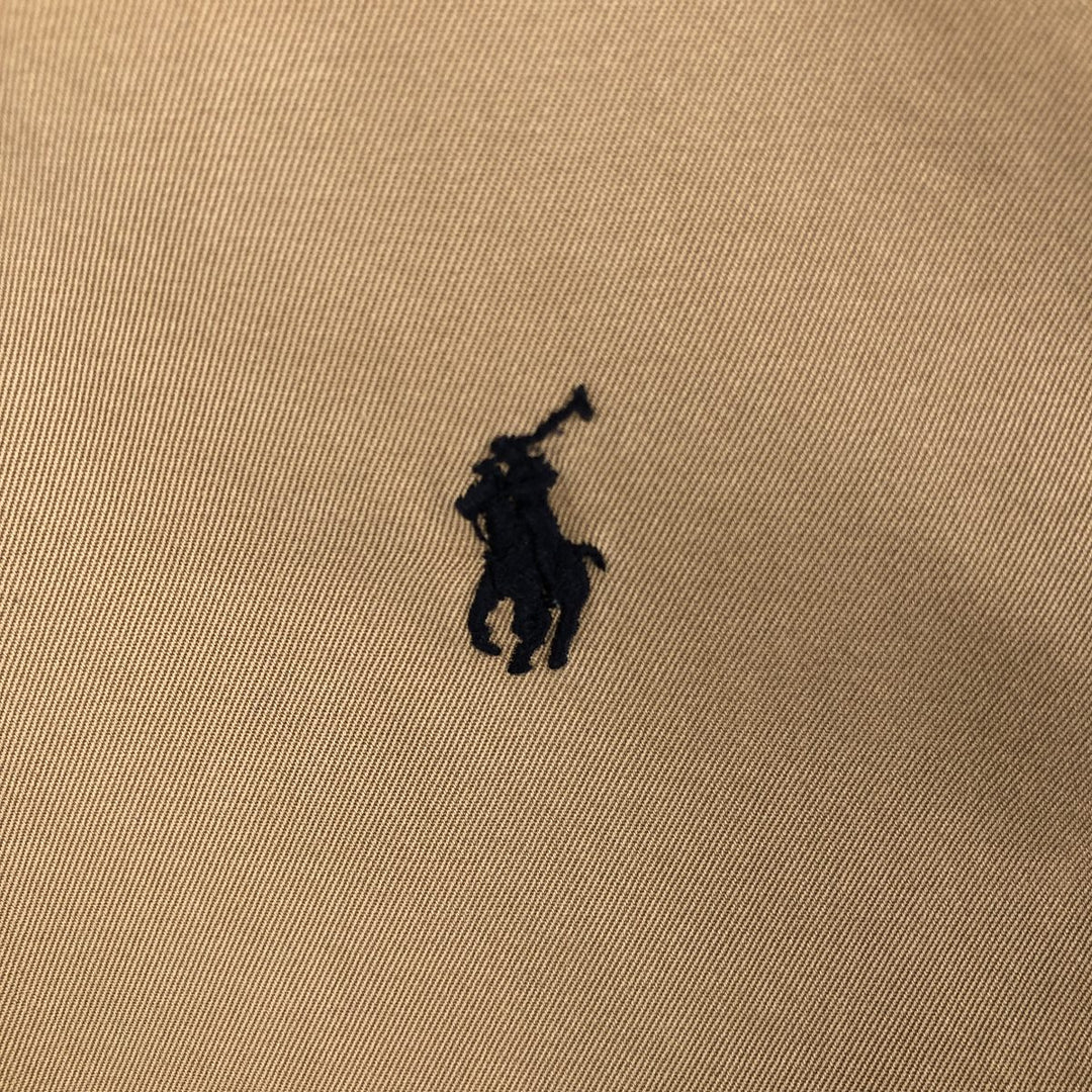 Ralph Lauren POLO by Ralph Lauren Swing Top Sports Jacket Men's S cotton beige type brown Vintage Second Hand