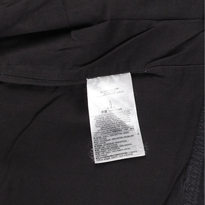 GAP hooded military jacket, men's size L (approx.) cotton black type Vintage Second Hand