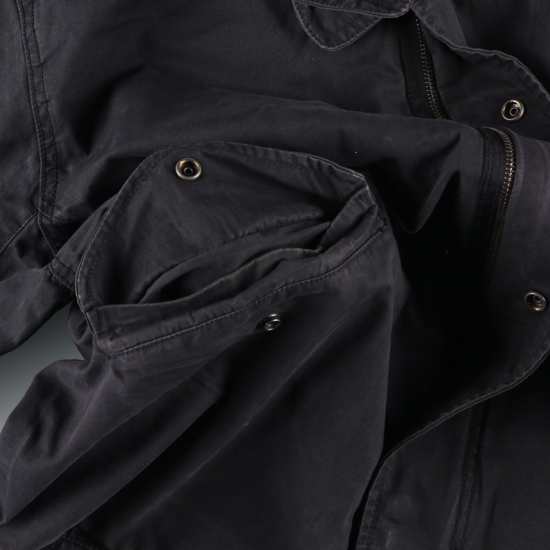 GAP hooded military jacket, men's size L (approx.) cotton black type Vintage Second Hand