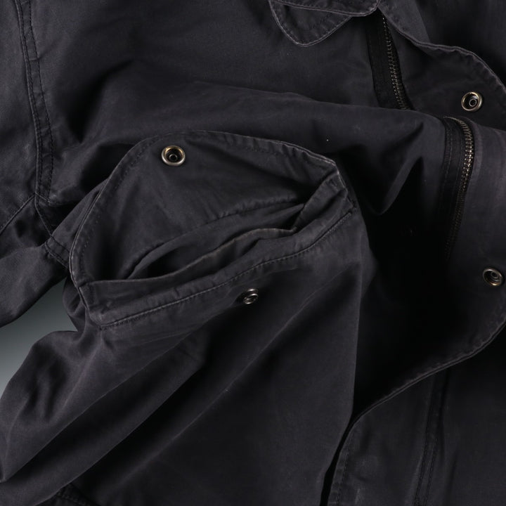GAP hooded military jacket, men's size L (approx.) cotton black type Vintage Second Hand