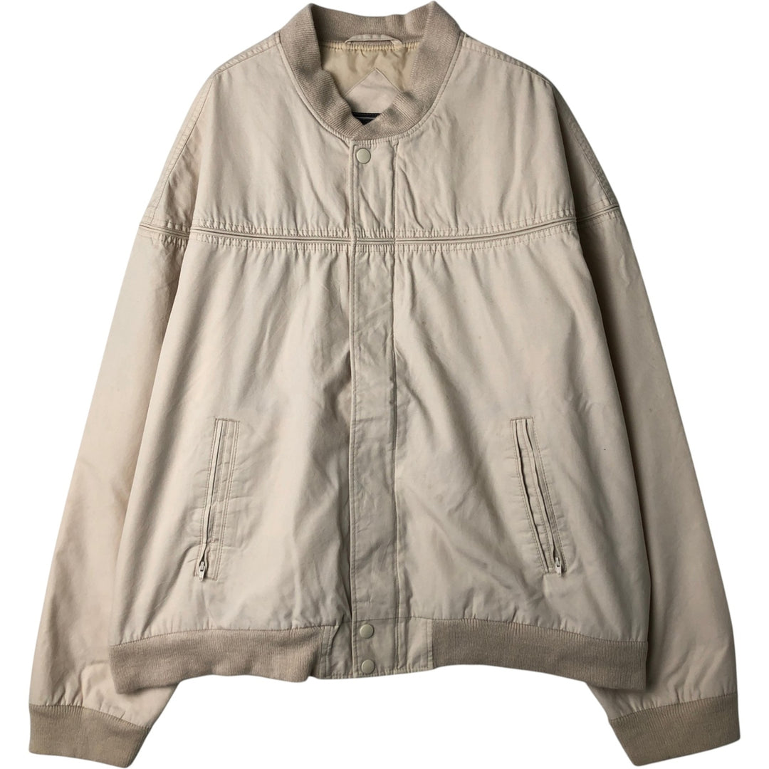 ~90'S DAVID TAYLOR Derby Jacket Cup Shoulder Jacket, Made in Russia, Men's XL equivalent cotton Beige type Vintage Second Hand