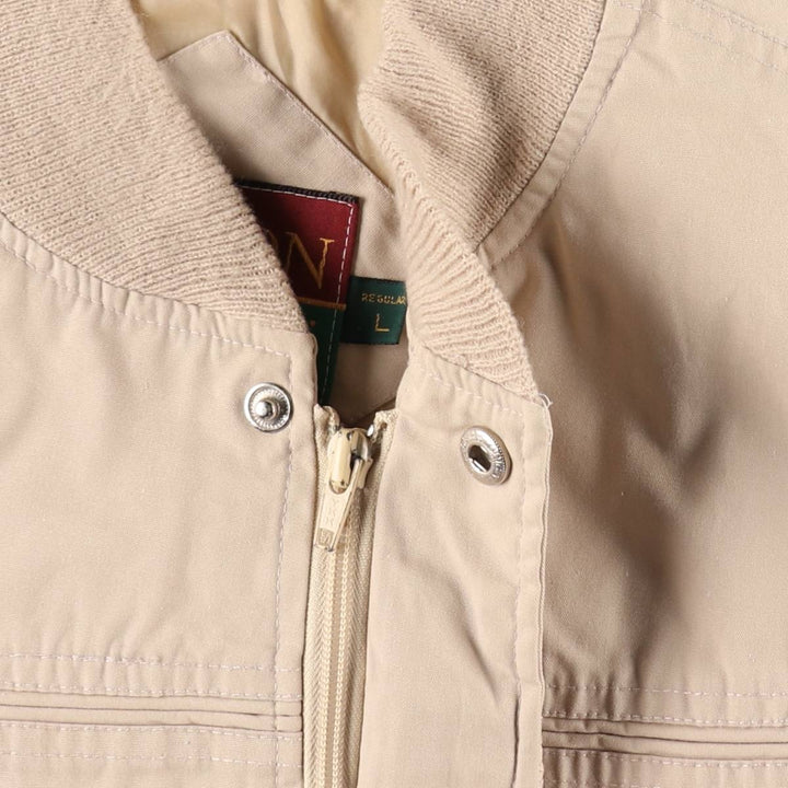 90'S OAKTON LIMITED Derby Jacket Cup Shoulder Jacket Men's Size L (approx.) Vintage unclear Beige type Vintage Second Hand