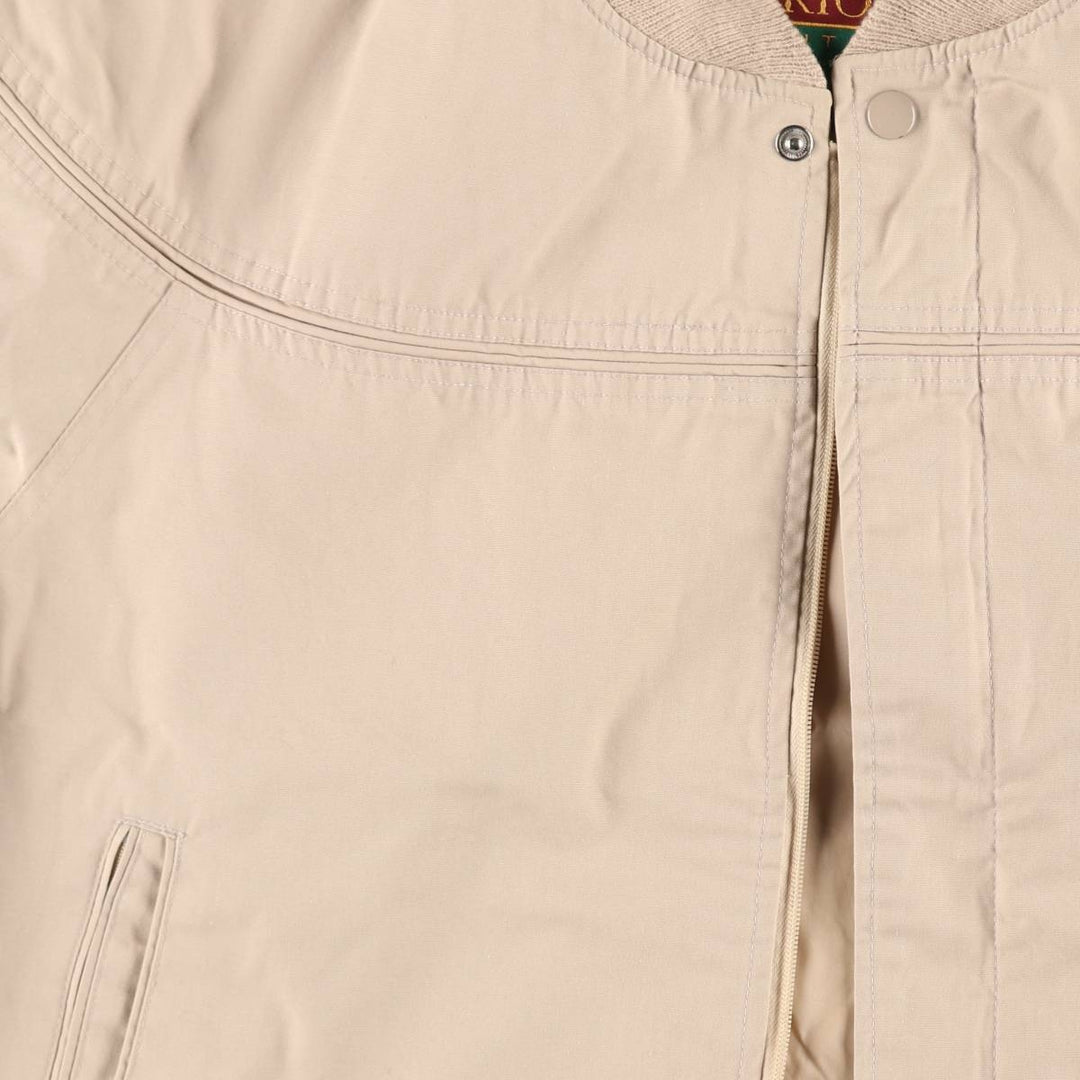 90'S OAKTON LIMITED Derby Jacket Cup Shoulder Jacket Men's Size L (approx.) Vintage unclear Beige type Vintage Second Hand