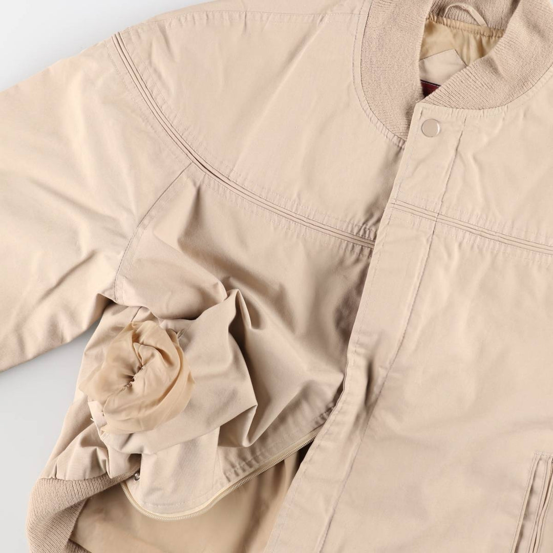 90'S OAKTON LIMITED Derby Jacket Cup Shoulder Jacket Men's Size L (approx.) Vintage unclear Beige type Vintage Second Hand