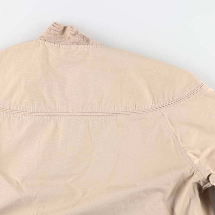 90'S OAKTON LIMITED Derby Jacket Cup Shoulder Jacket Men's Size L (approx.) Vintage unclear Beige type Vintage Second Hand