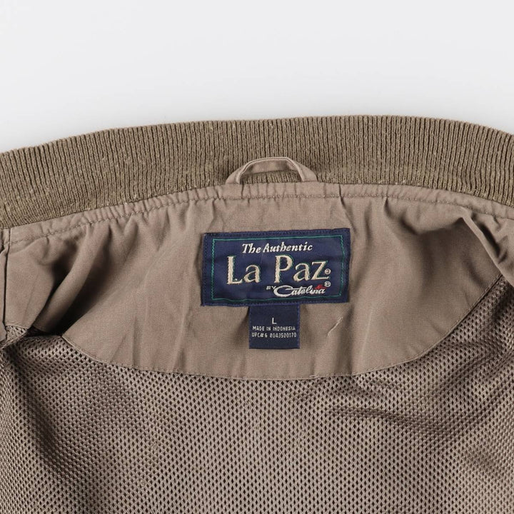 90'S Catalina La Paz Derby Jacket, Cup Shoulder, Men's Size L, Vintage cotton Beige type Vintage Second Hand