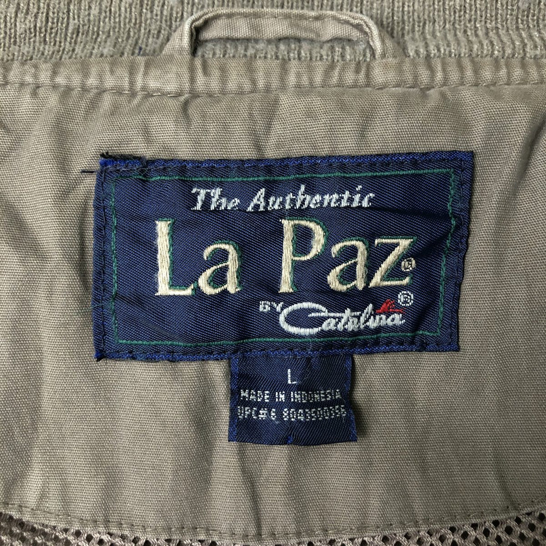 ~90'S Catalina La Paz Derby Jacket Cup Shoulder Jacket Men's Size L (approx.) Vintage cotton Beige type Vintage Second Hand