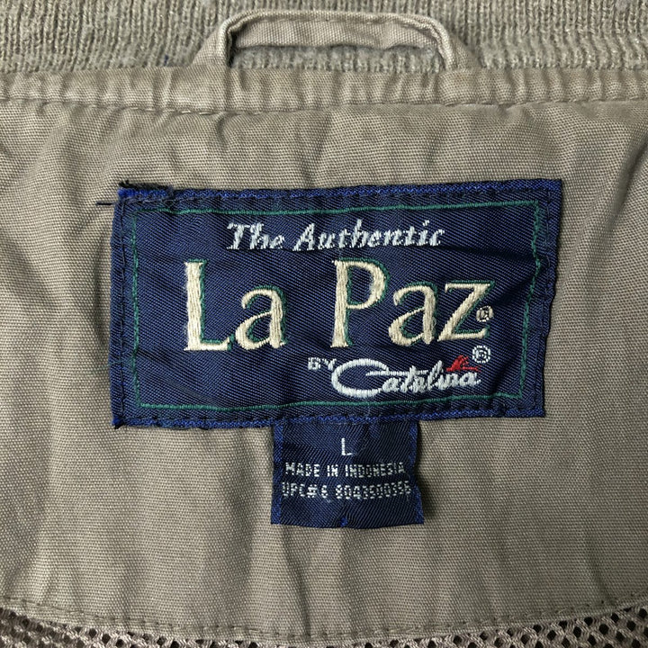~90'S Catalina La Paz Derby Jacket Cup Shoulder Jacket Men's Size L (approx.) Vintage cotton Beige type Vintage Second Hand