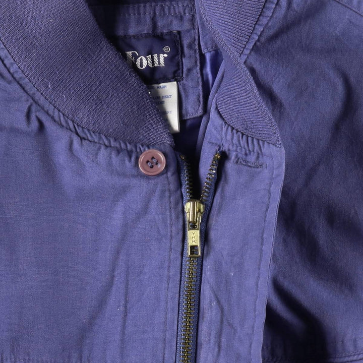 Par Four Derby Jacket, Cup Shoulder Jacket, Men's Size L cotton navy blue type Vintage Second Hand