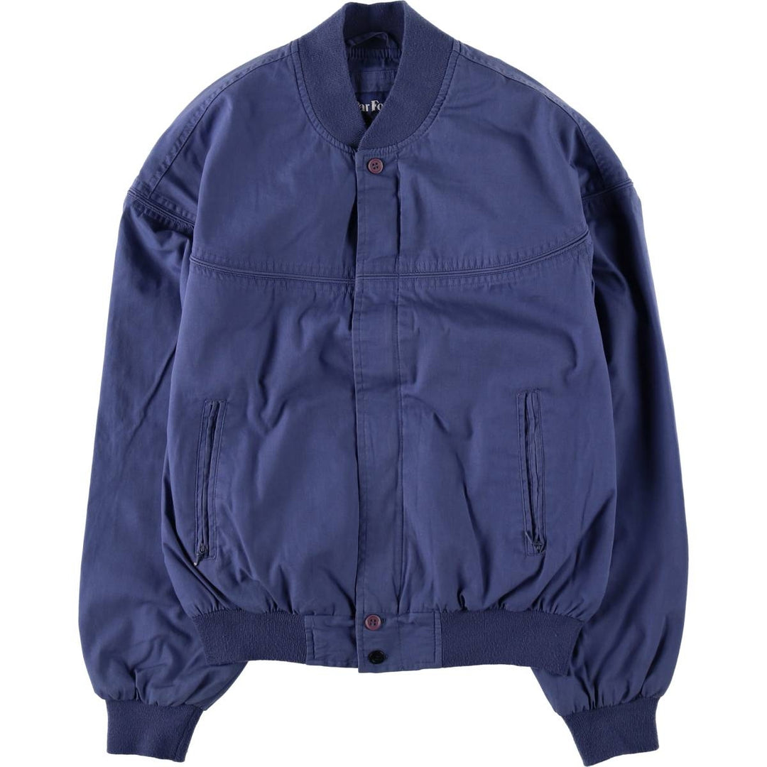 Par Four Derby Jacket Cup Shoulder Jacket Men's Size M cotton navy blue type Vintage Second Hand