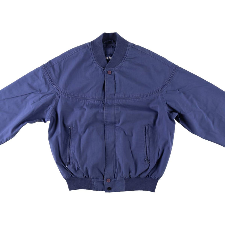Par Four Derby Jacket Cup Shoulder Jacket Men's Size M cotton navy blue type Vintage Second Hand