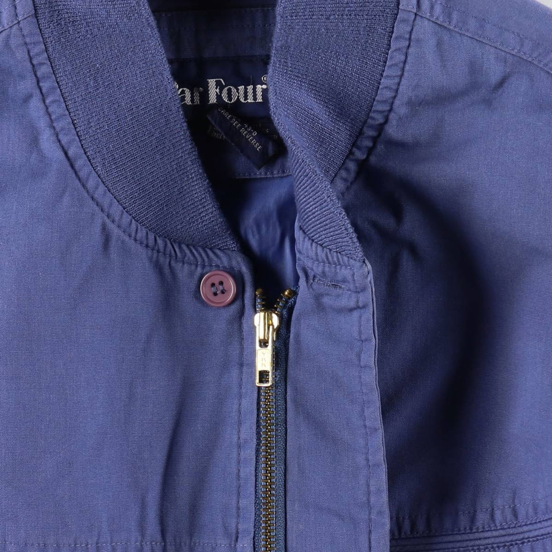 Par Four Derby Jacket Cup Shoulder Jacket Men's Size M cotton navy blue type Vintage Second Hand