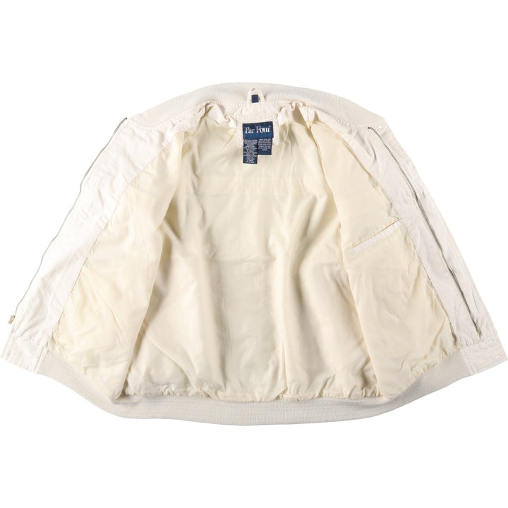 Par Four Derby Jacket, Cup Shoulder Jacket, Men's Size L cotton ivory Vintage Second Hand