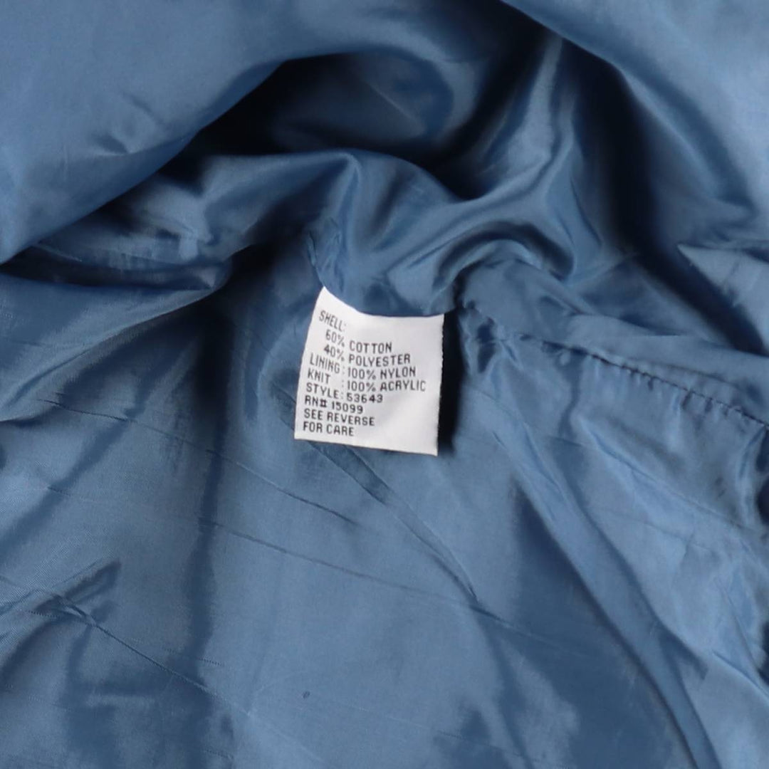1990'S David Taylor Derby Jacket, Cup Shoulder Jacket, Men's XL equivalent, Vintage cotton Blue type light blue Vintage Second Hand