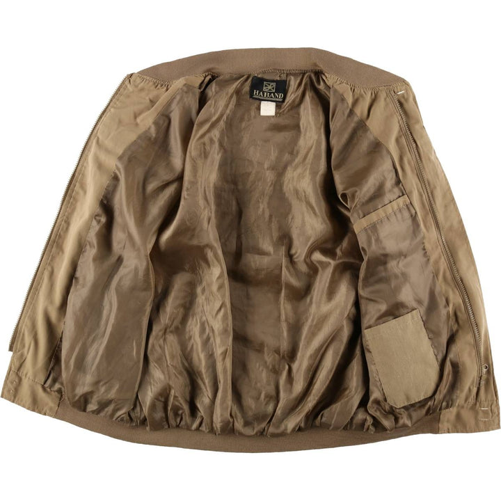 90s~00'S HABAND Derby Jacket Cup Shoulder Jacket Men's XL unclear Beige type Vintage Second Hand