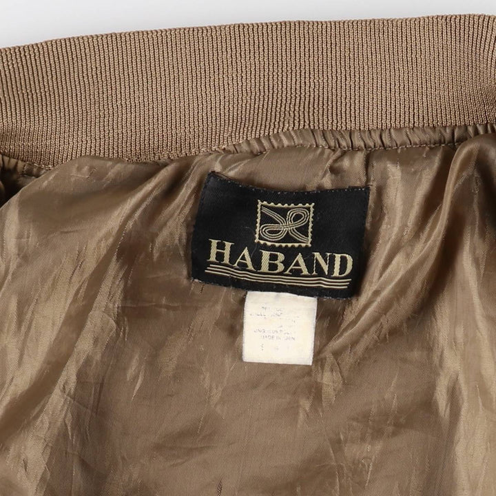 90s~00'S HABAND Derby Jacket Cup Shoulder Jacket Men's XL unclear Beige type Vintage Second Hand