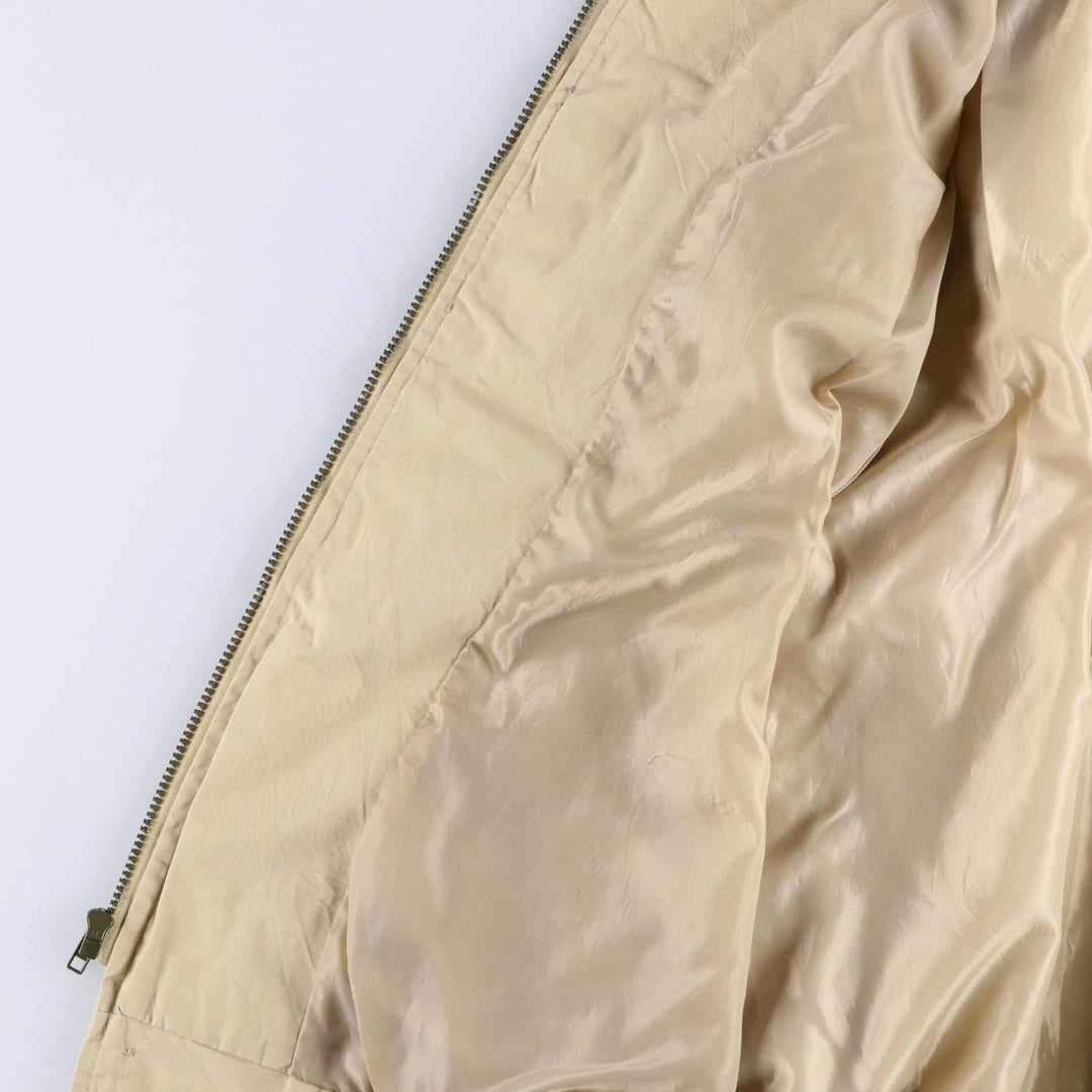 90s~00'S HABAND Derby Jacket Cup Shoulder Jacket Men's M size polyester Beige type Vintage Second Hand