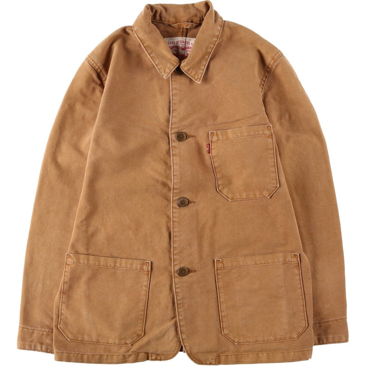 Levi's duck canvas coveralls, men's size M (approx.) cotton beige type brown Vintage Second Hand