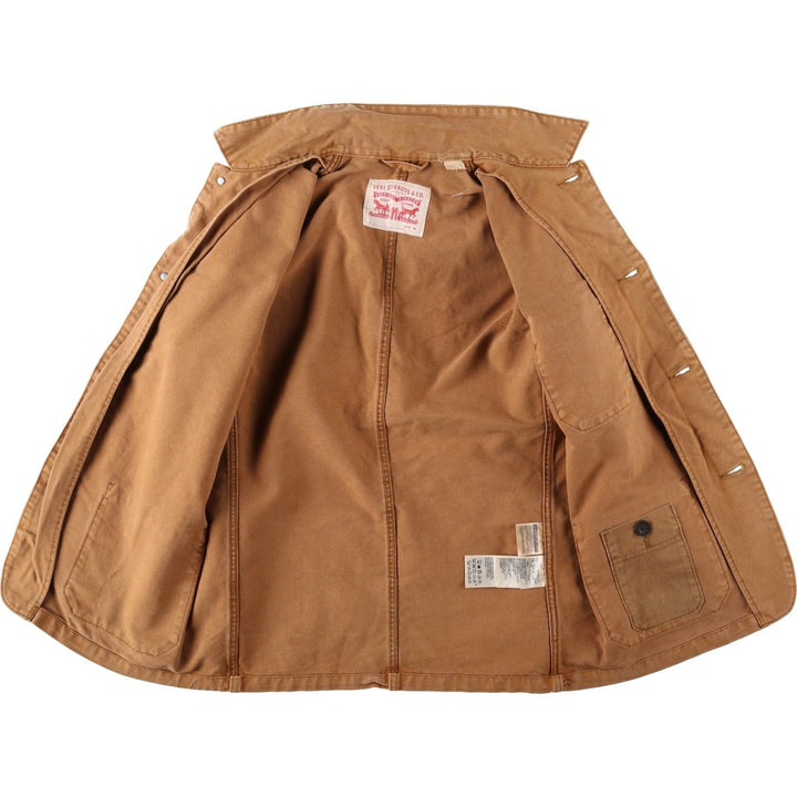 Levi's duck canvas coveralls, men's size M (approx.) cotton beige type brown Vintage Second Hand