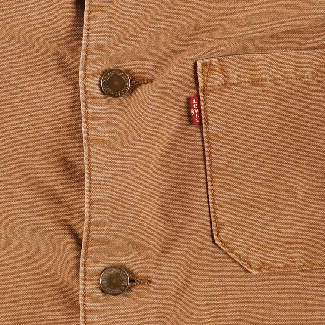 Levi's duck canvas coveralls, men's size M (approx.) cotton beige type brown Vintage Second Hand