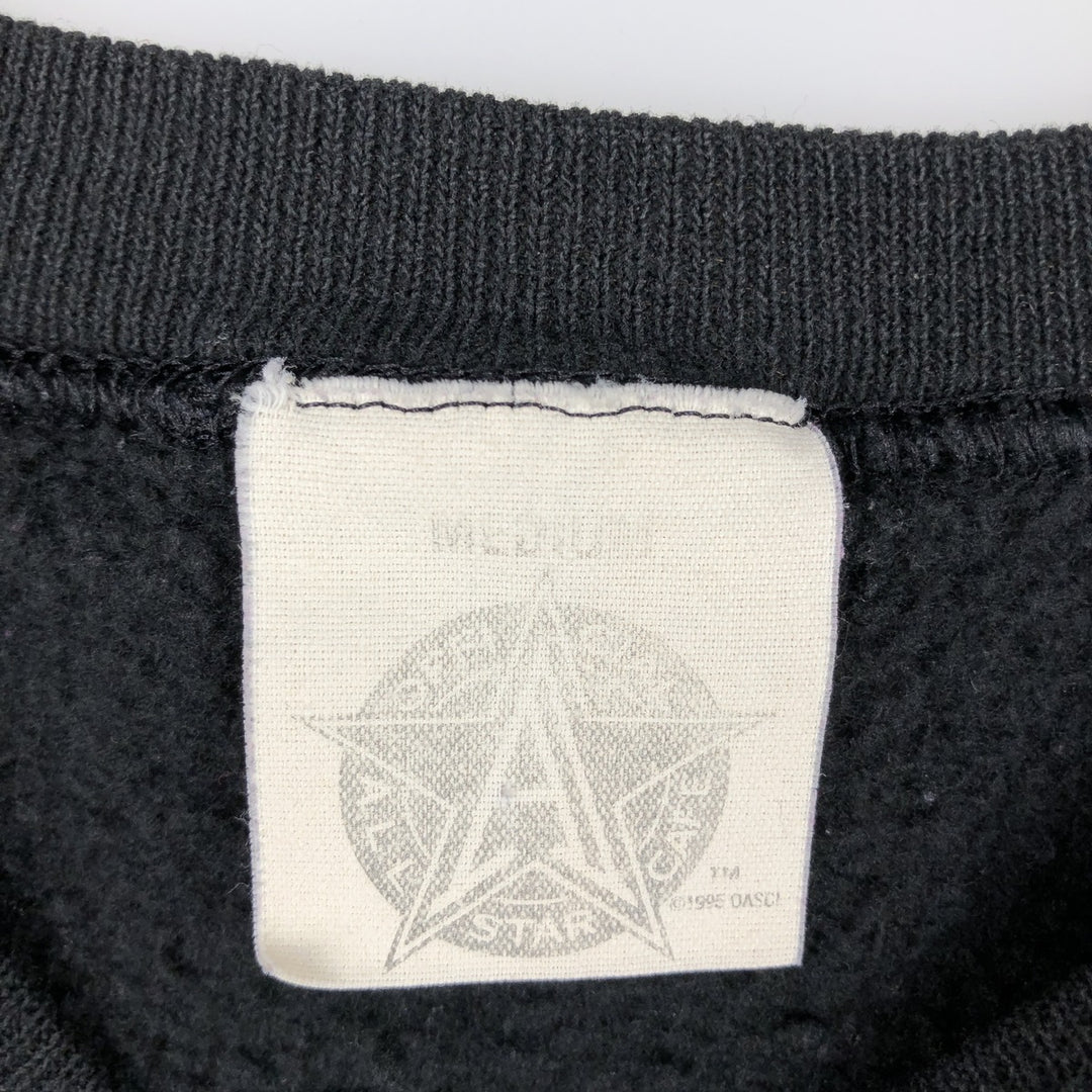 90'S All Star Cafe Advertising Sweatshirt, Made in USA, Men's Size M (approx.), Vintage cotton black type Vintage Second Hand