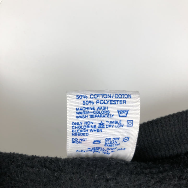 Vintage 80s-90'S Jerzees Advertising Sweatshirt, Made in USA, Men's Size XL cotton black type Vintage Second Hand