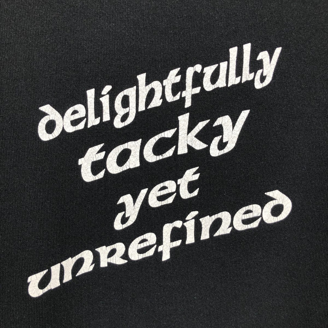 Vintage 80s-90'S Jerzees Advertising Sweatshirt, Made in USA, Men's Size XL cotton black type Vintage Second Hand