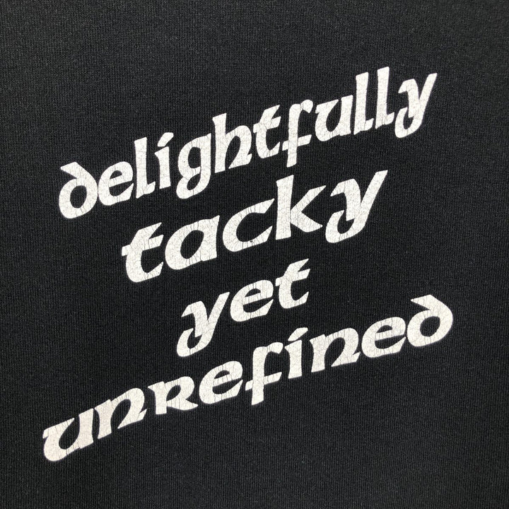 Vintage 80s-90'S Jerzees Advertising Sweatshirt, Made in USA, Men's Size XL cotton black type Vintage Second Hand