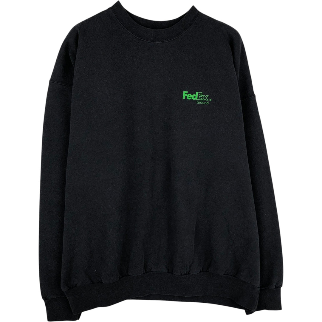 90s-00'S Hanes Advertising Sweatshirt, Men's Size XL (approx.) cotton black type Vintage Second Hand