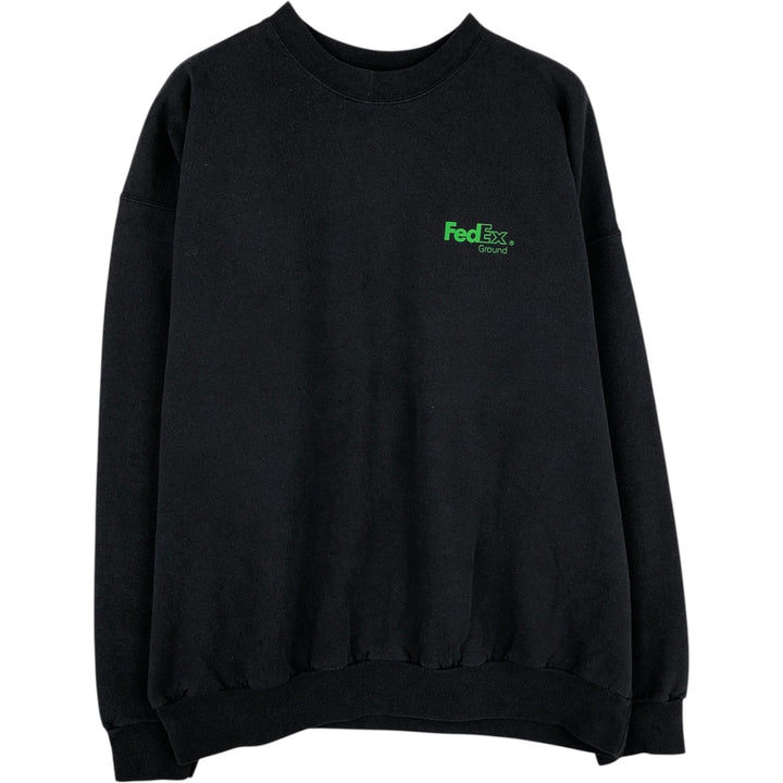 90s-00'S Hanes Advertising Sweatshirt, Men's Size XL (approx.) cotton black type Vintage Second Hand