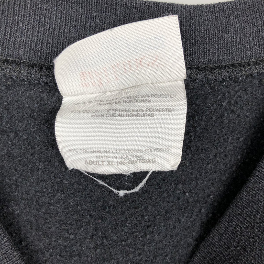 90s-00'S Hanes Advertising Sweatshirt, Men's Size XL (approx.) cotton black type Vintage Second Hand