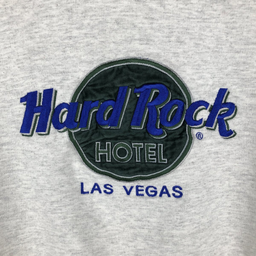 HARD ROCK HOTEL LAS VEGAS advertising sweatshirt/trainer, men's size M. cotton gray type Vintage Second Hand