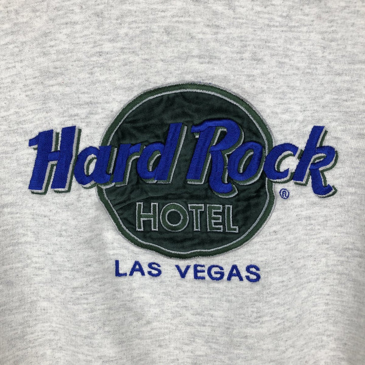 HARD ROCK HOTEL LAS VEGAS advertising sweatshirt/trainer, men's size M. cotton gray type Vintage Second Hand