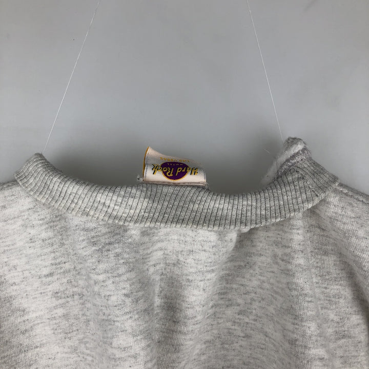 HARD ROCK HOTEL LAS VEGAS advertising sweatshirt/trainer, men's size M. cotton gray type Vintage Second Hand